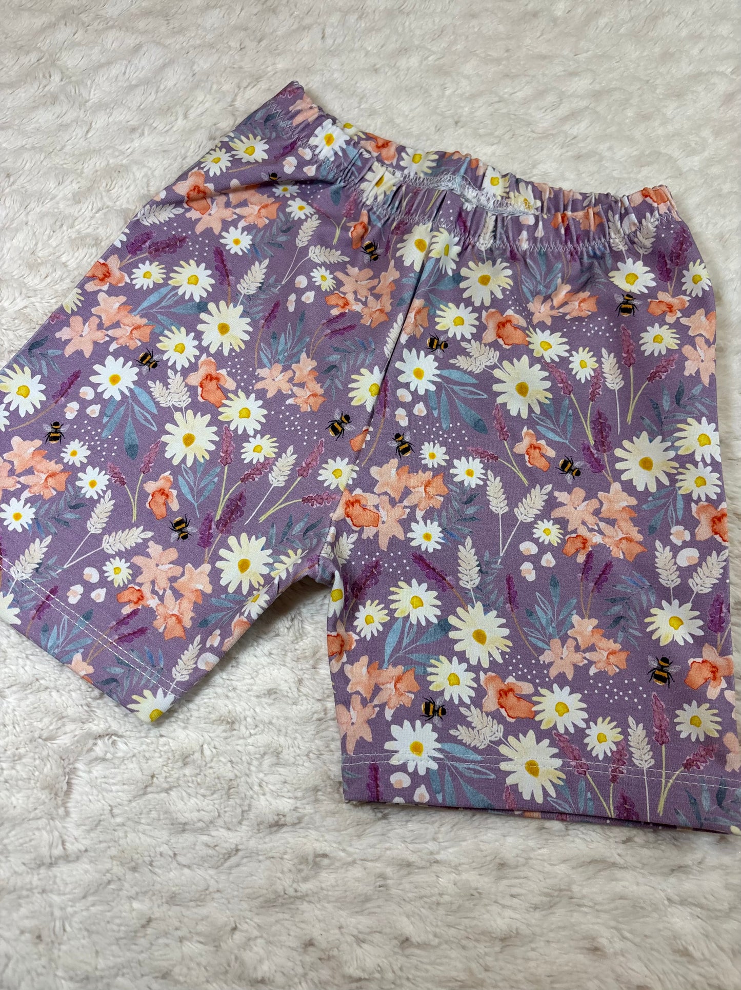 Cycling Shorts 6y lilac floral