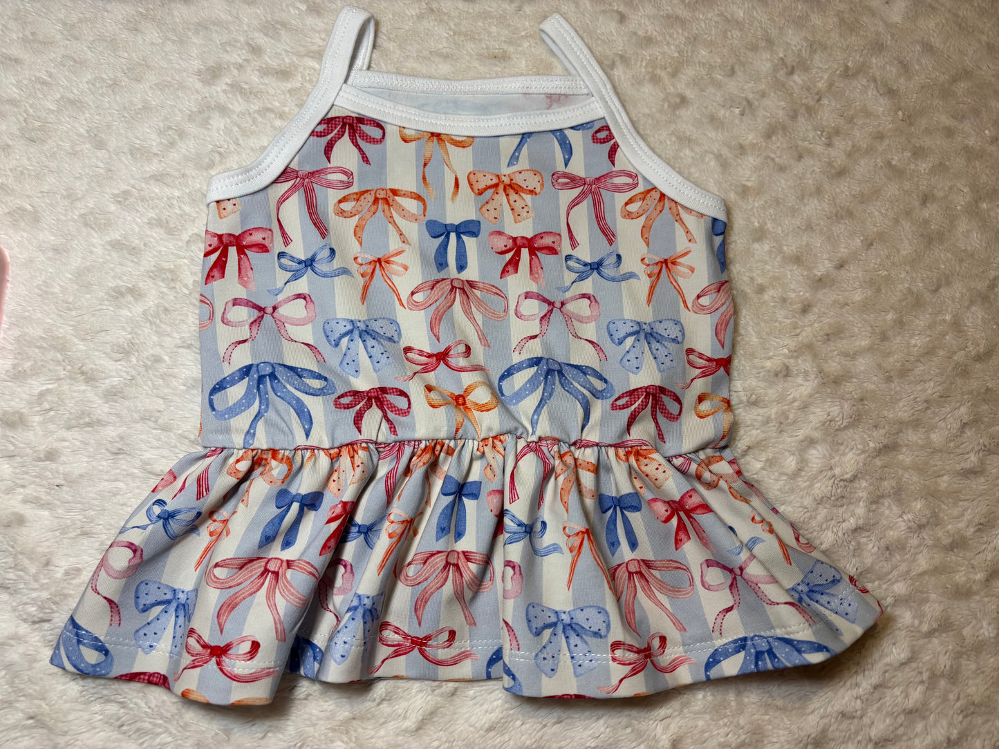 Striped bows peplum cami 4 YEARS