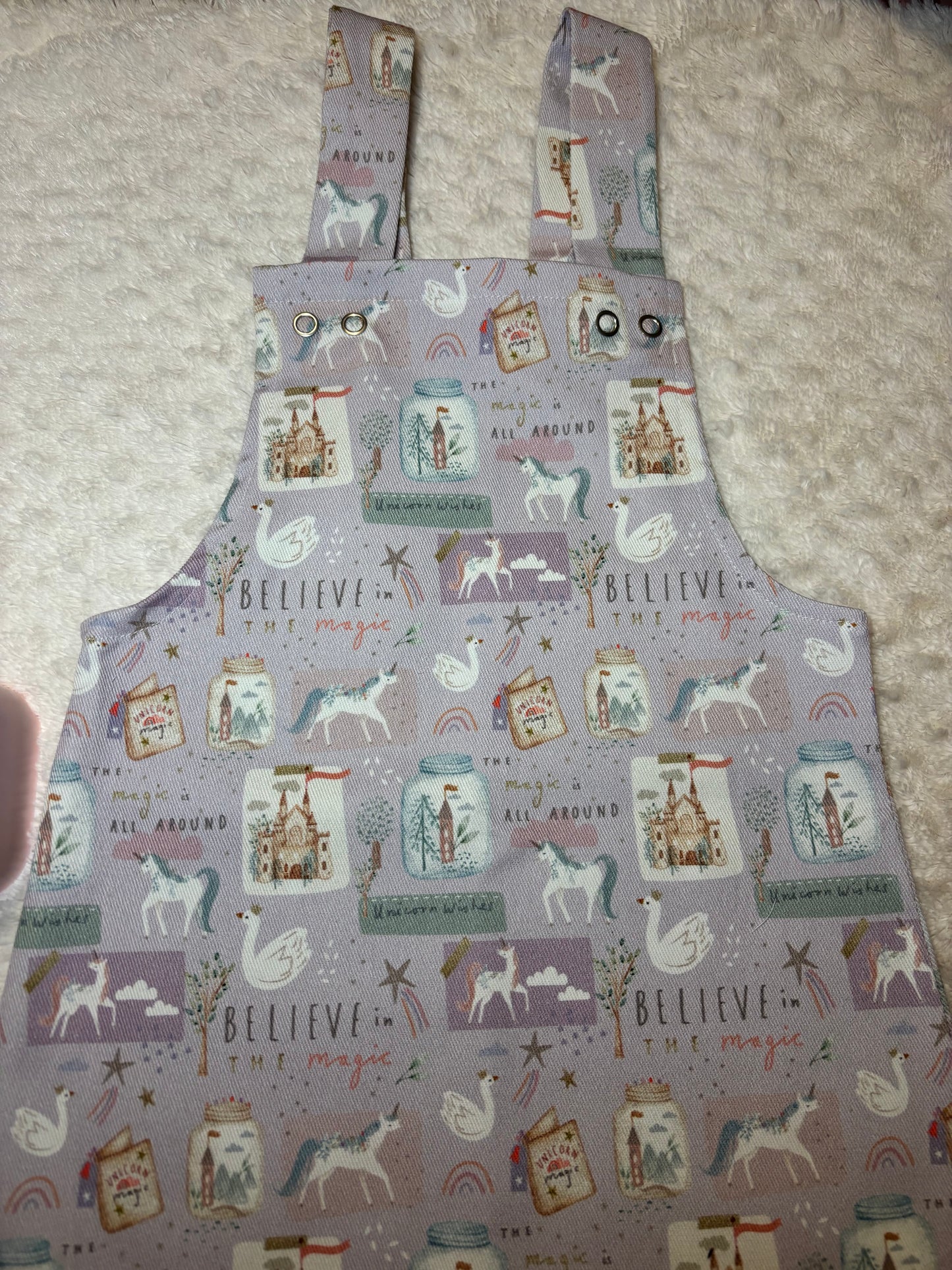 Pinafore 5y denim uniorns