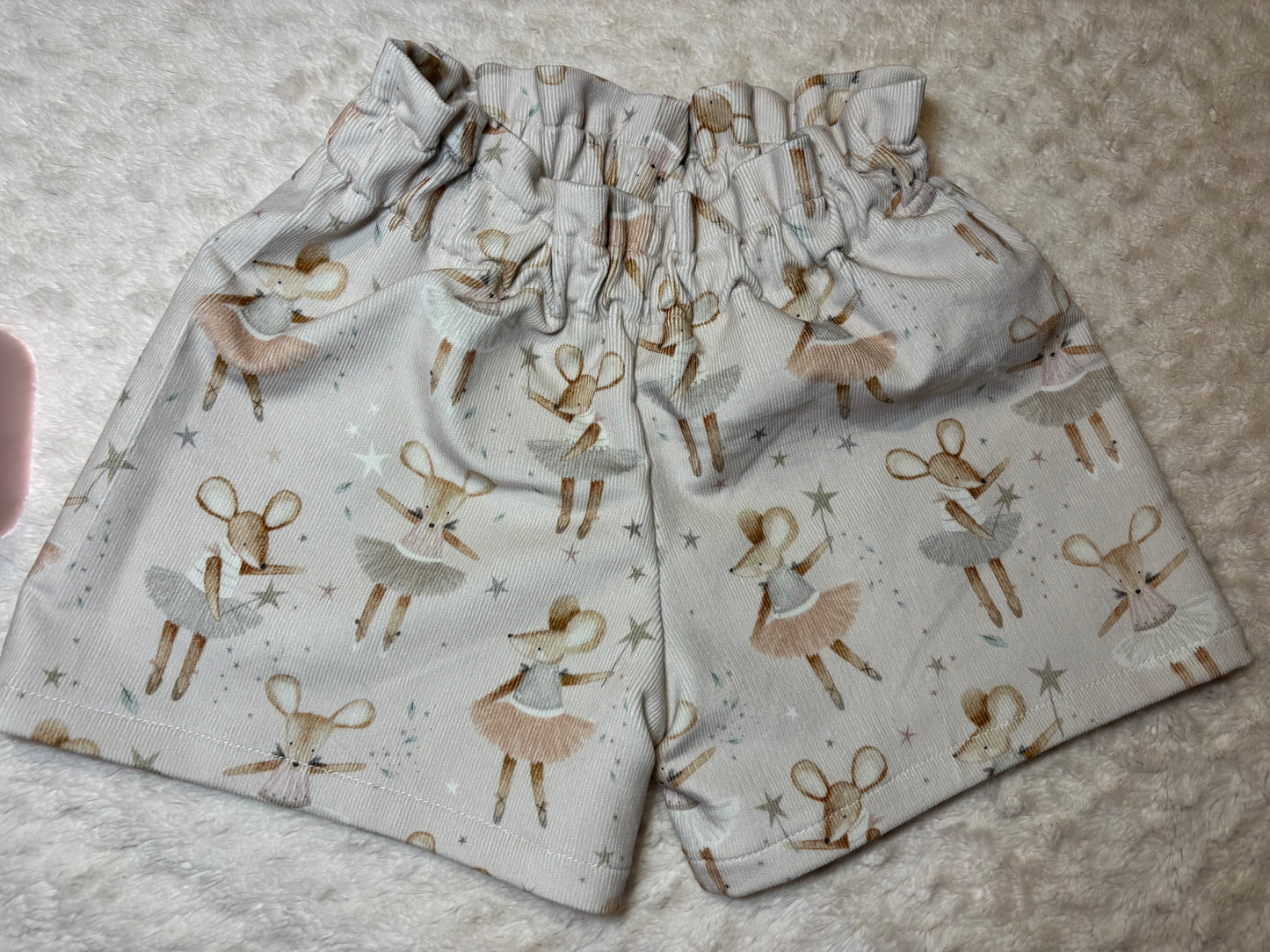 Paper Bag Waist Shorts corduroy 5y dottie
