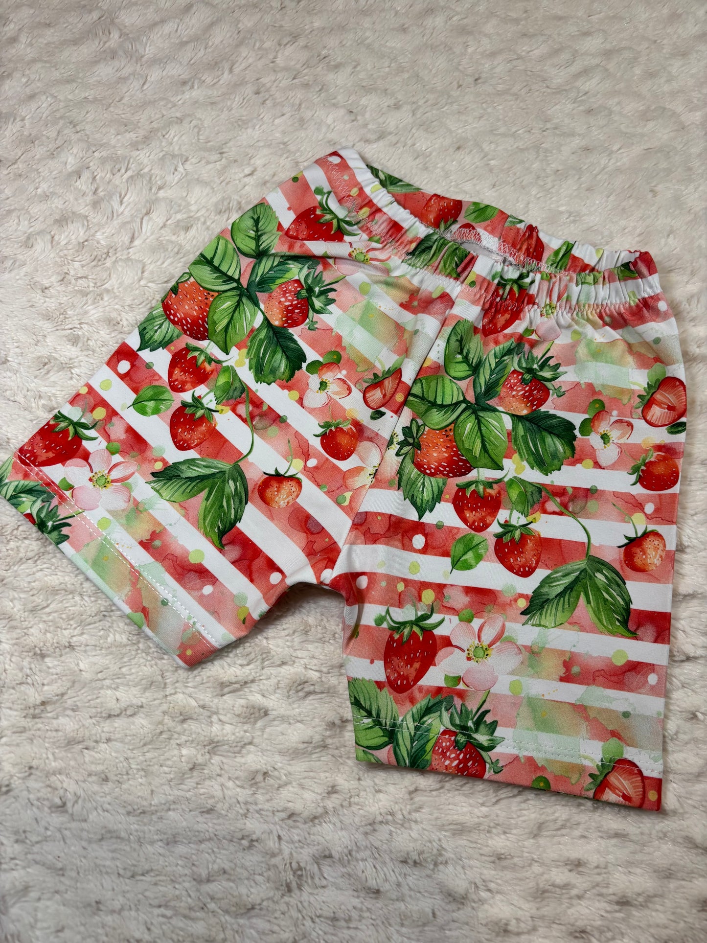 Cycling Shorts 4y strawberry stripes