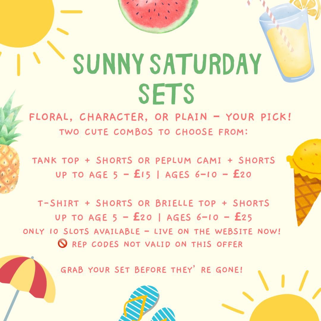 SUNNY SATURDAY SETS PART 2