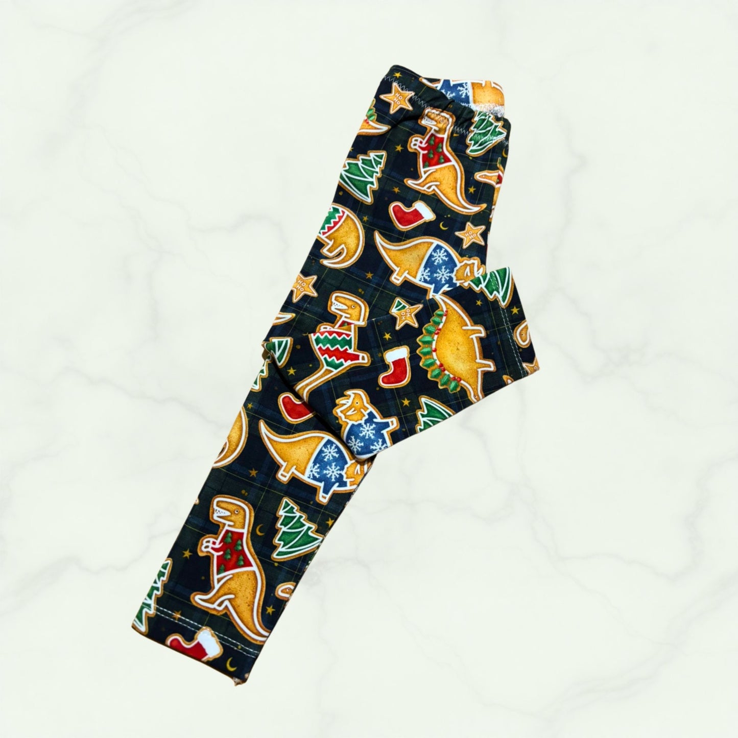 GINGERBREAD DINO LEGGINGS 18 MONTHS