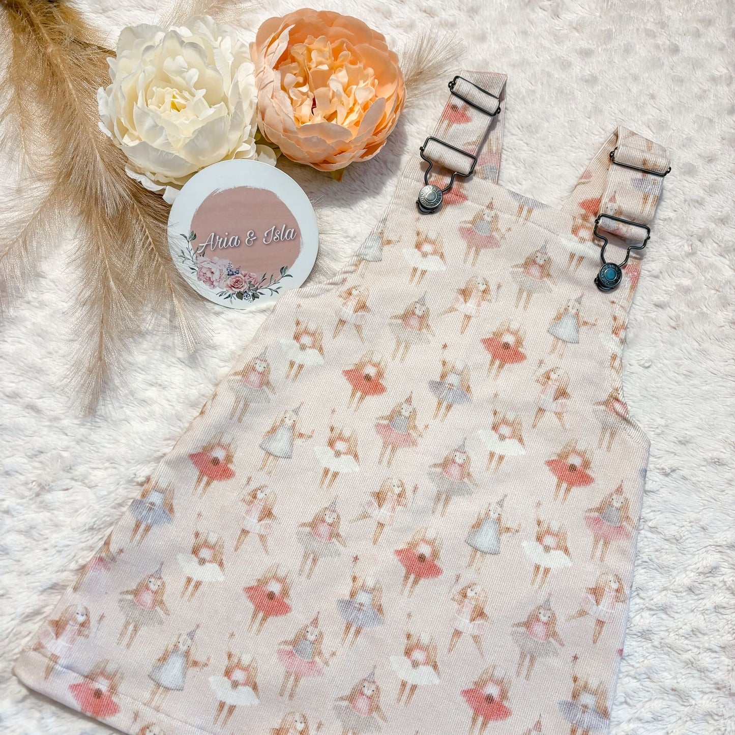 CORDUROY PINAFORE DRESS