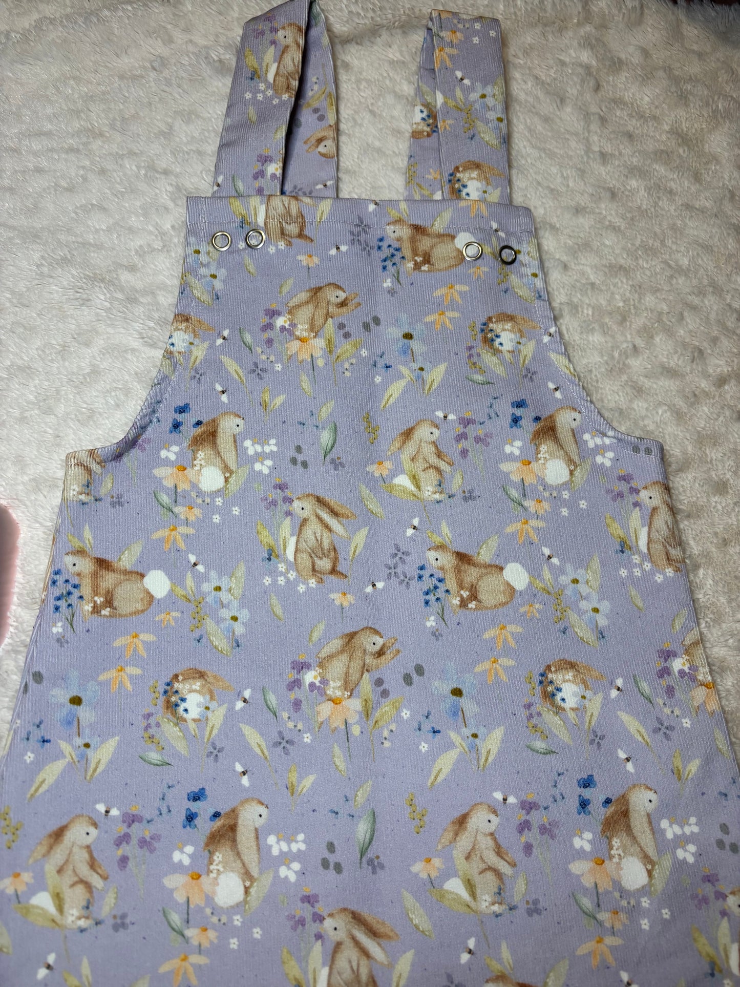 Pinafore 4y floof bunny corduroy