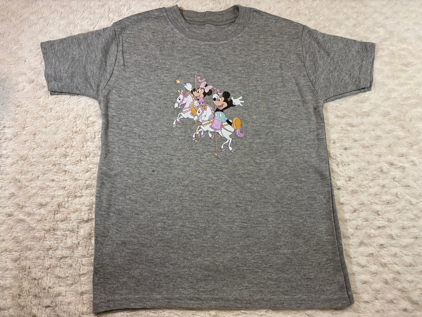 3-4y DTF t-shirts grey mickey minnie