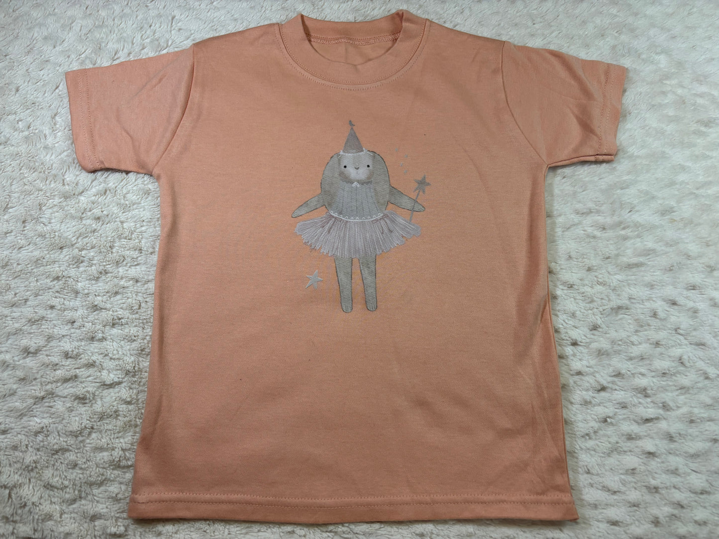 3-4y DTF t-shirts pink nibbles
