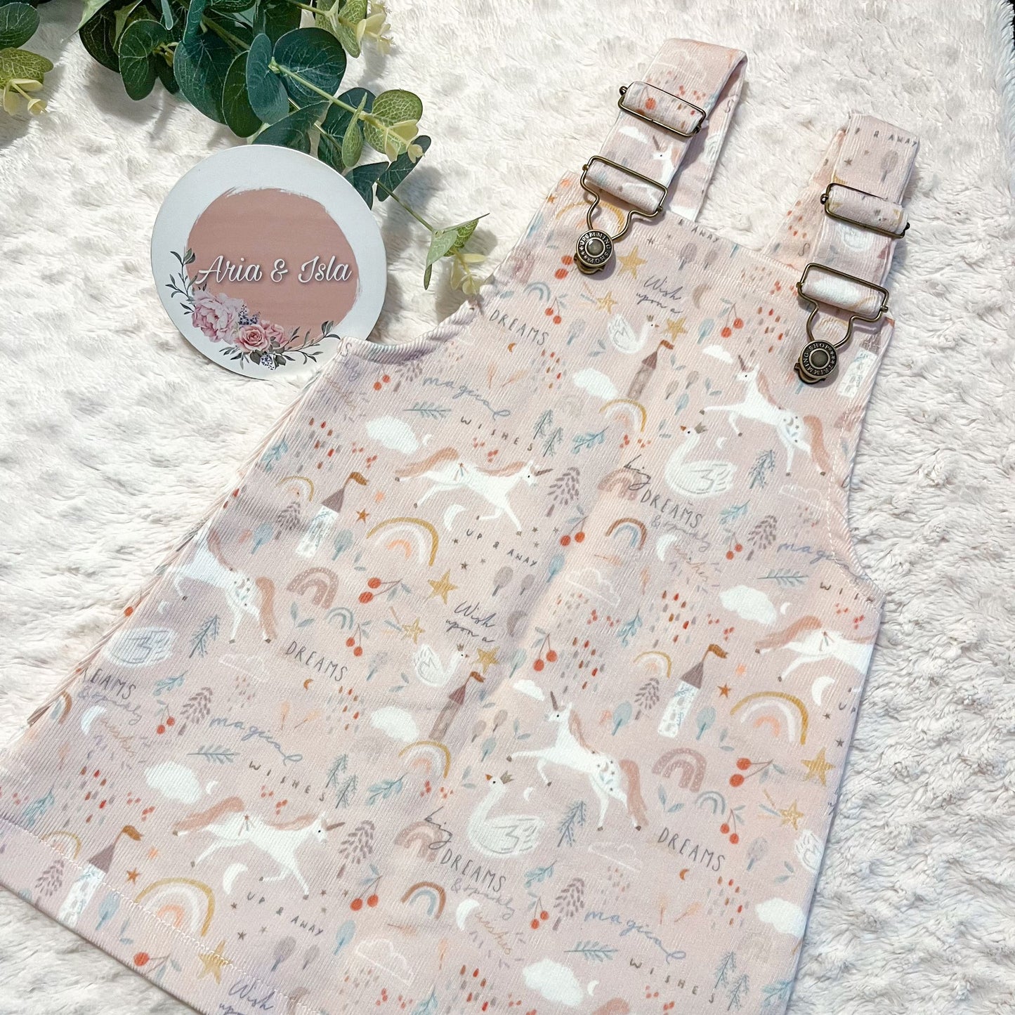 CORDUROY PINAFORE DRESS