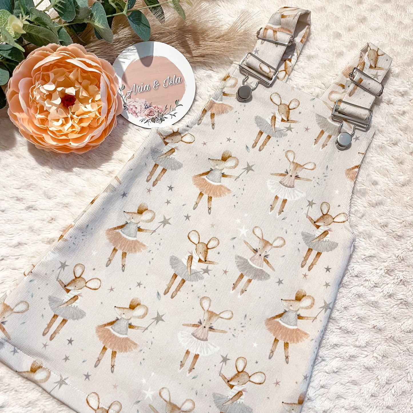 CORDUROY PINAFORE DRESS
