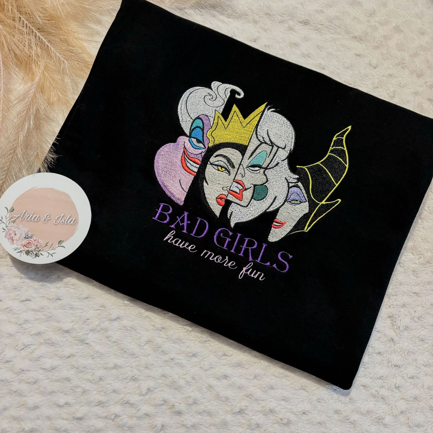 EMBROIDERED VILLIANS SWEATSHIRT (ADULTS)