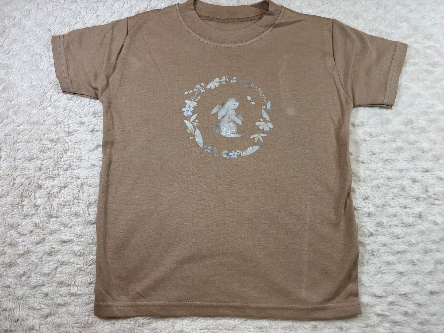 3-4y DTF t-shirts taupe floof