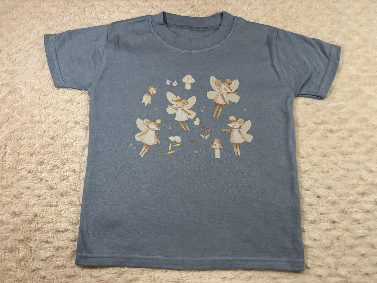 2-3y DTF t-shirts blue dottie fairy