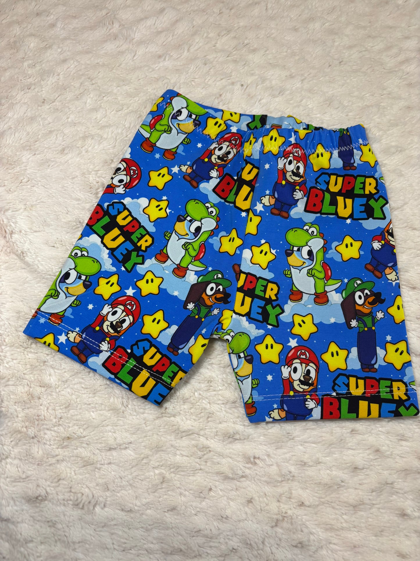 Cycling Shorts 2y bluey mario