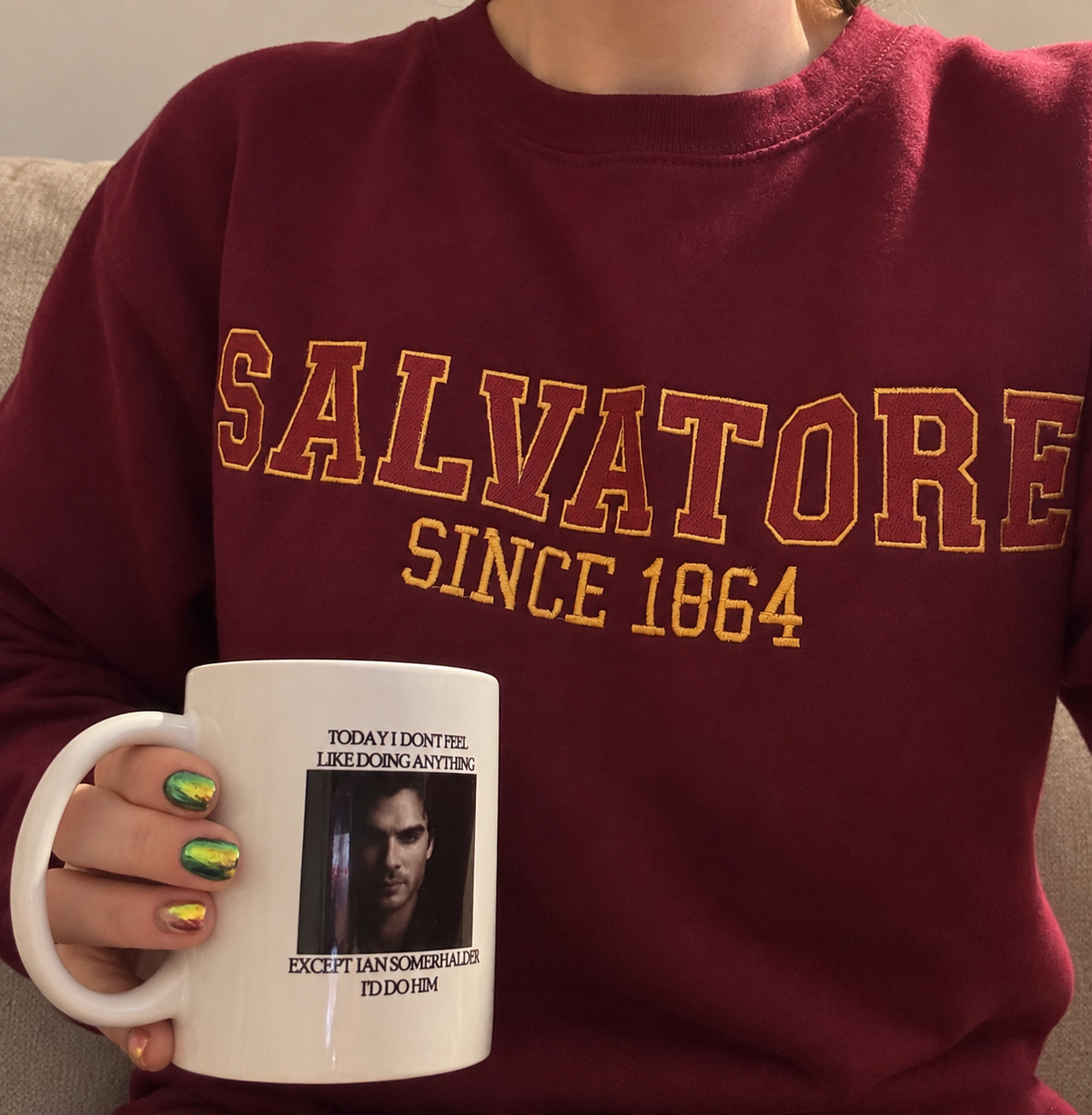 EMBROIDERED SALVATORE SWEATSHIRT (ADULTS)