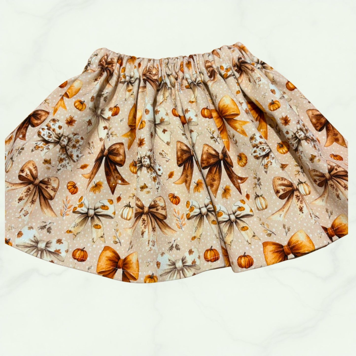 Denim skirt 2yr bows