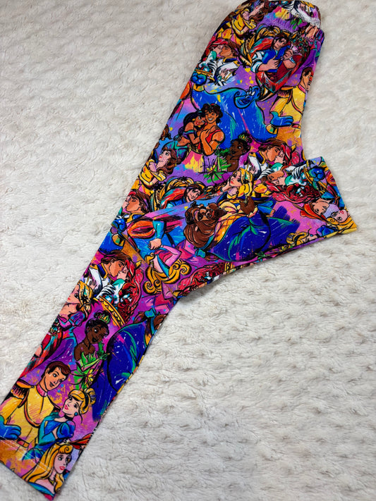 4y Leggings princesses