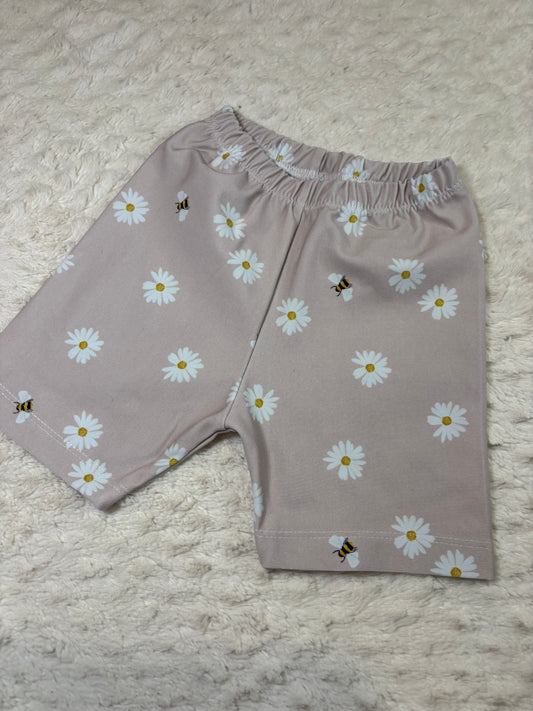 Cycling Shorts 4y pink daisies