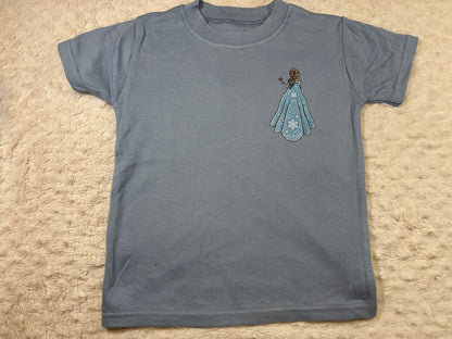 2-3y DTF t-shirts grey unicorn