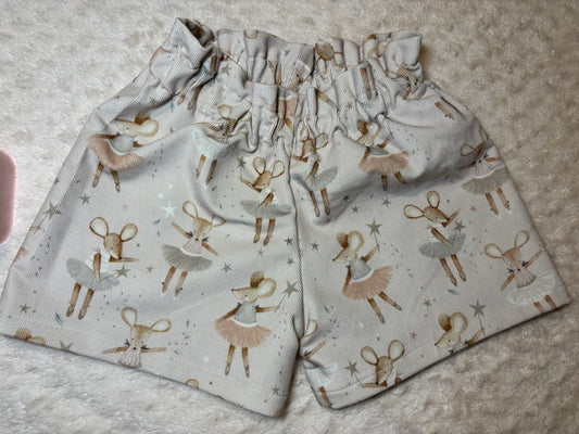 Paper Bag Waist Shorts corduroy 5y dottie