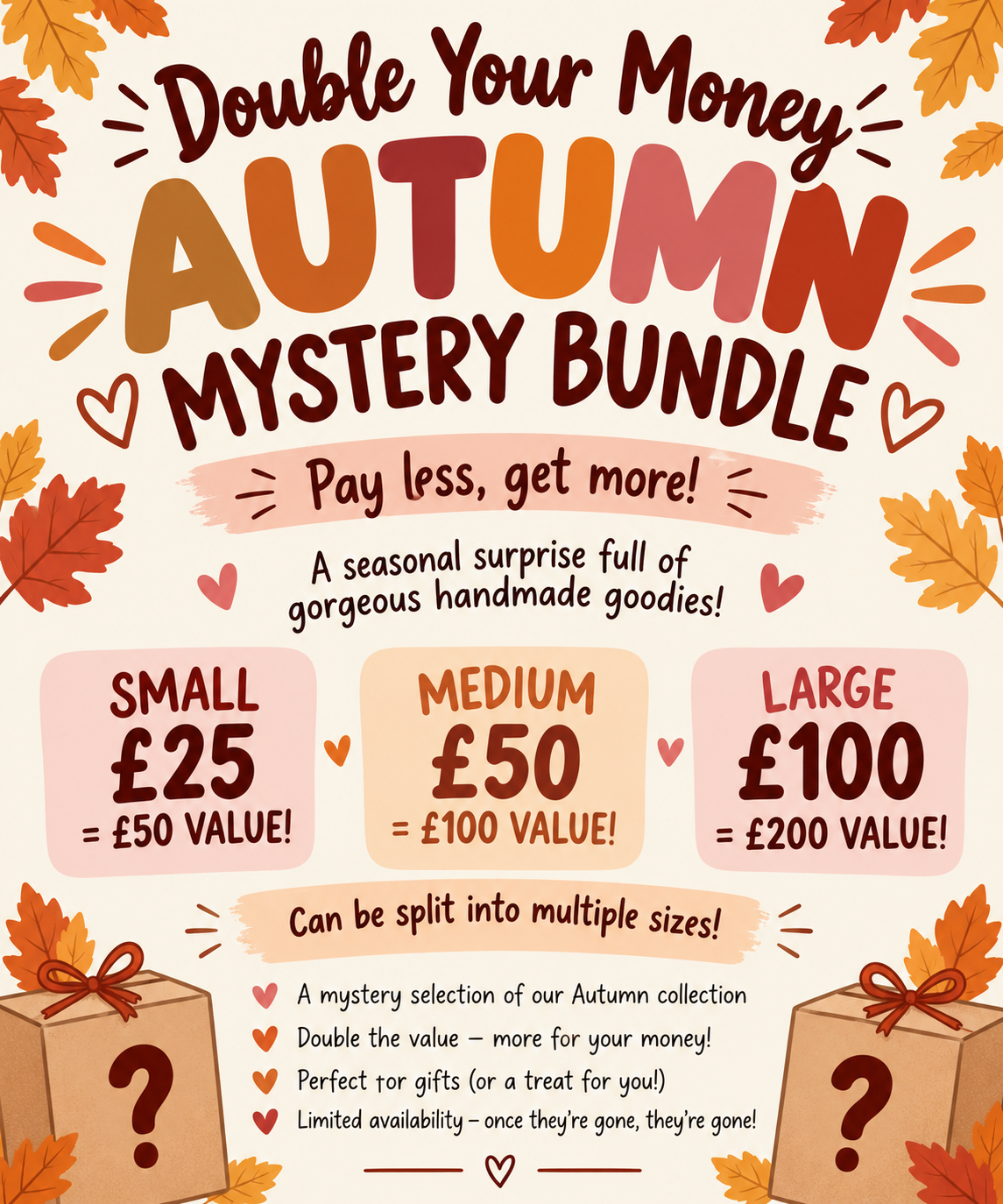 Autumn MYSTERY SALE - Double offer