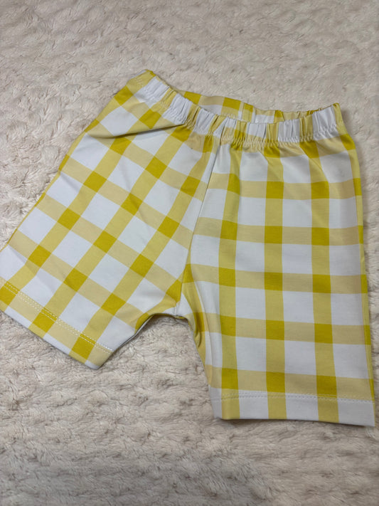 Cycling Shorts 4y lemon gigham