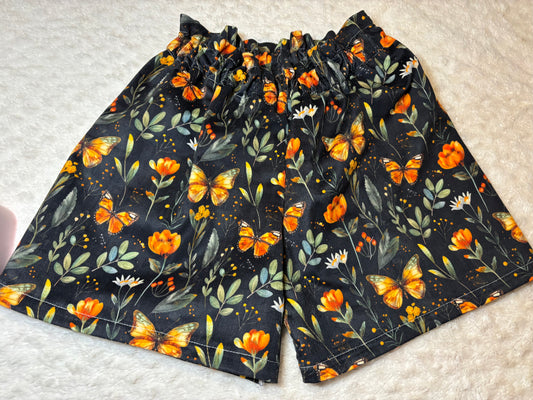 Paper Bag Waist Shorts corduroy 8y butterfly