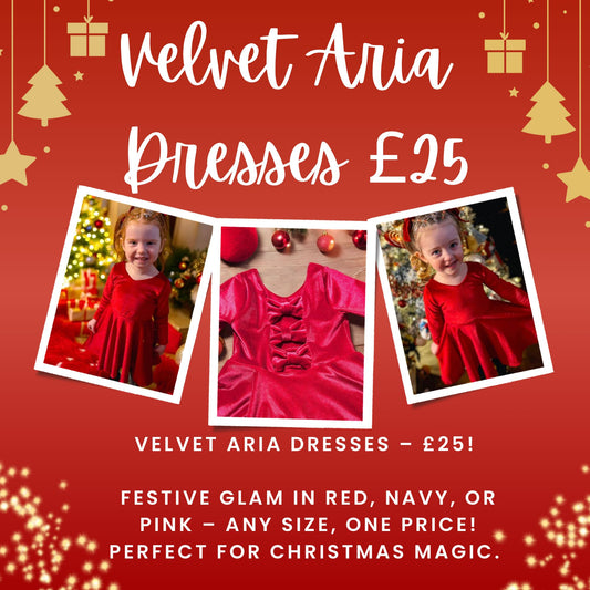 Christmas velvet Aria dress