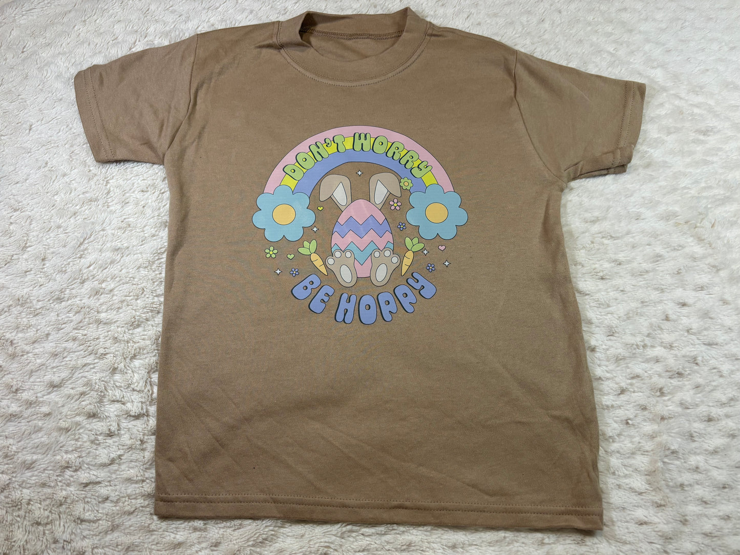4-5y DTF t-shirts taupe Easter