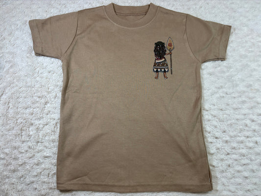 3-4y DTF t-shirts taupe moana