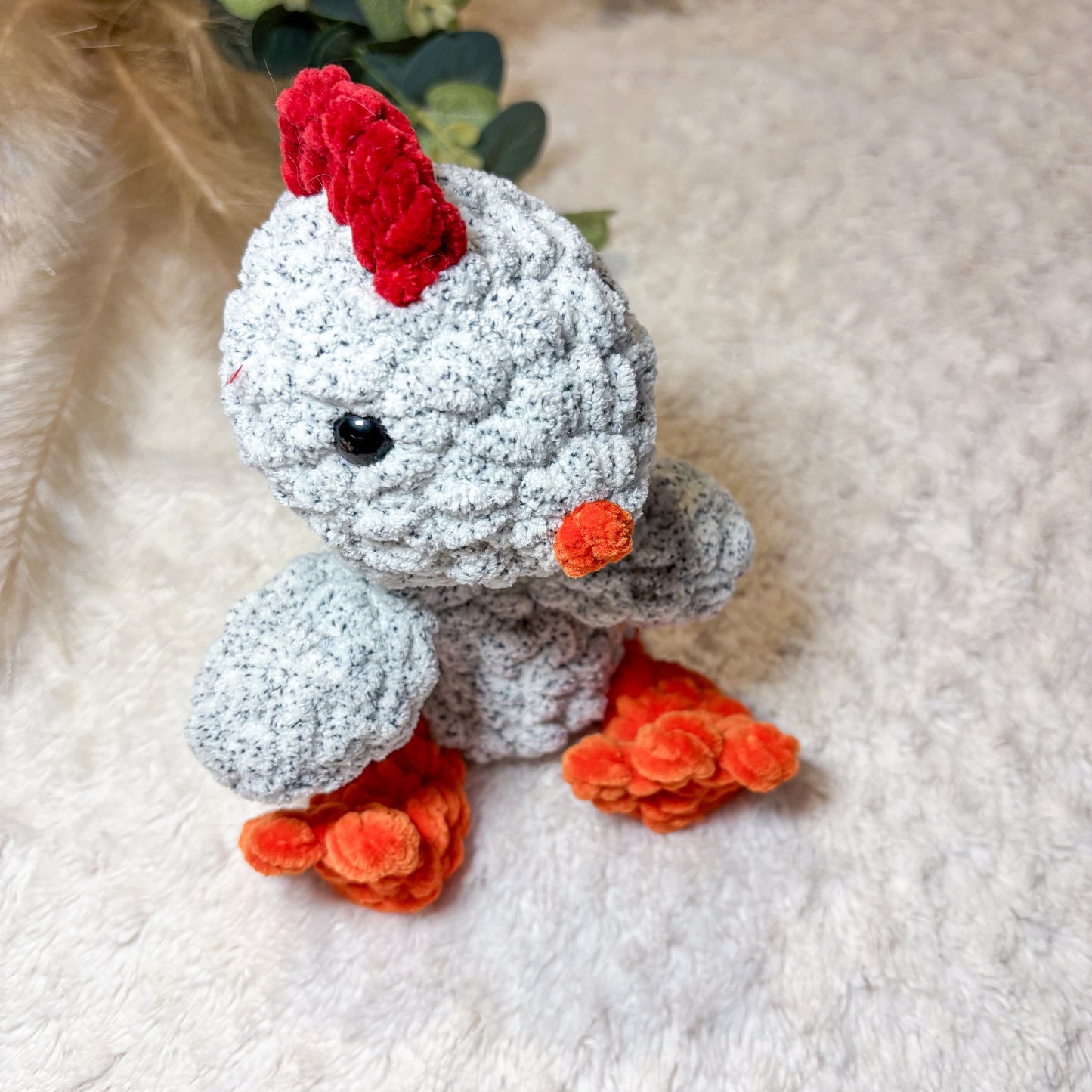 Crocheted chick