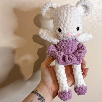 CROCHETED BALLERINA MOUSE