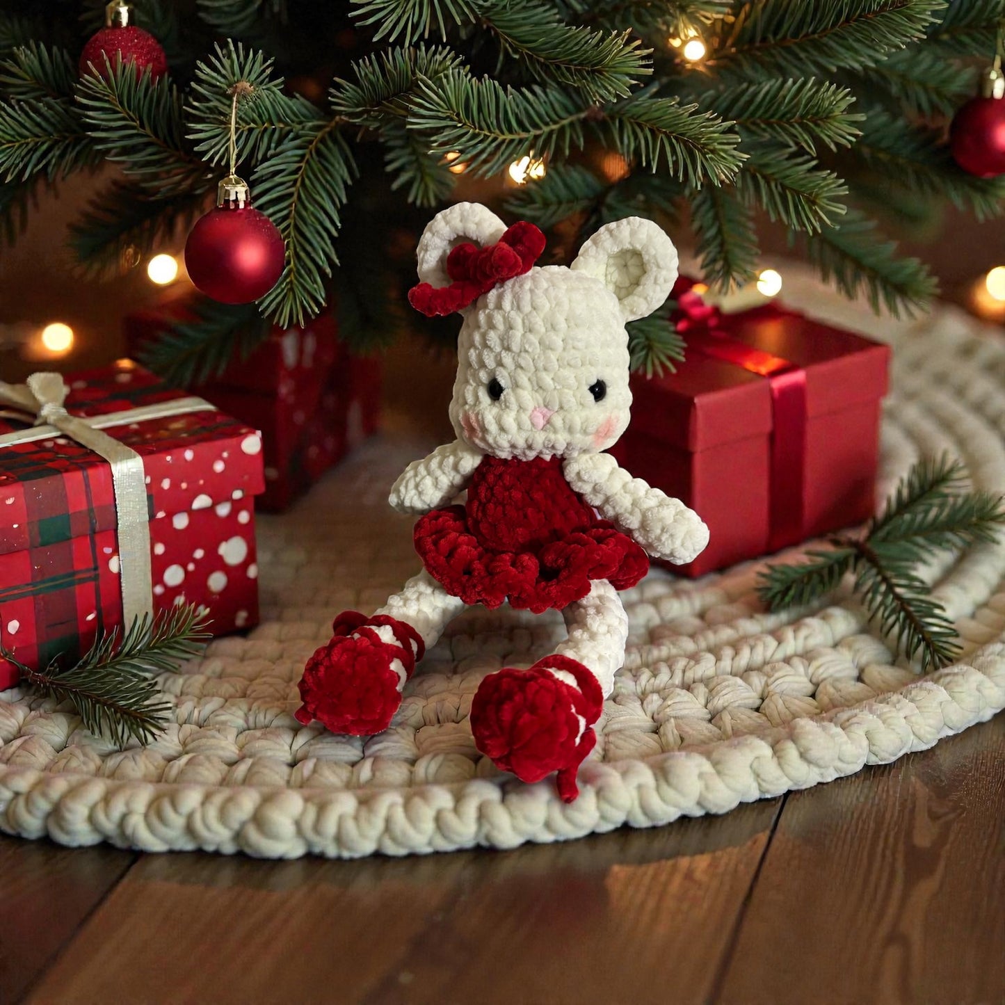 CROCHETED BALLERINA MOUSE
