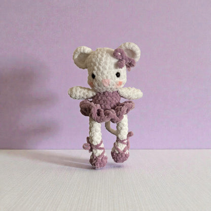 CROCHETED BALLERINA MOUSE