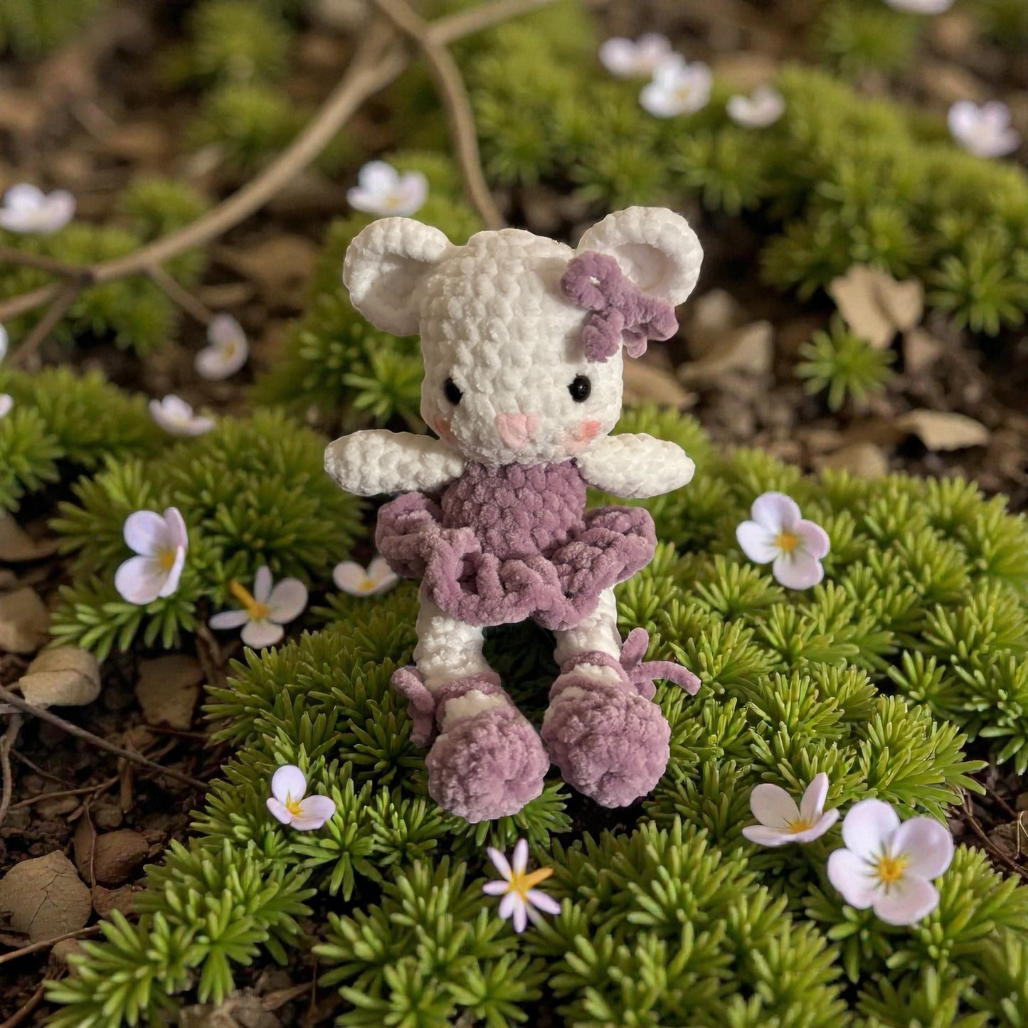 CROCHETED BALLERINA MOUSE