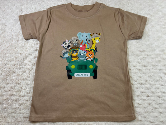 2-3y DTF t-shirts taupe safari