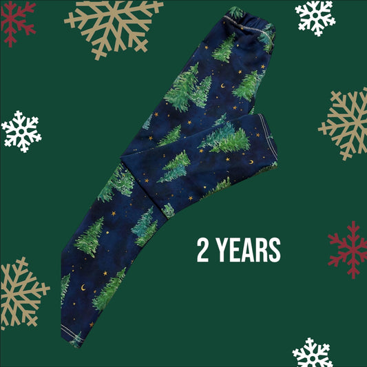 Tree Christmas Leggings age 2