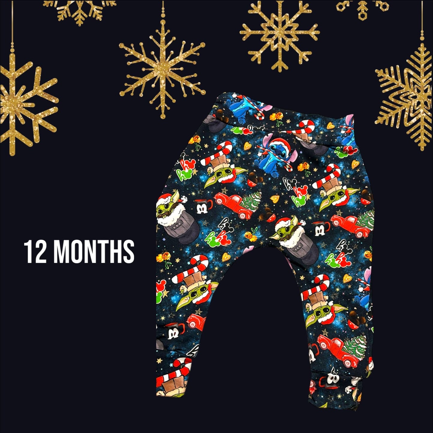 Grogu Christmas Hareems 12 Months