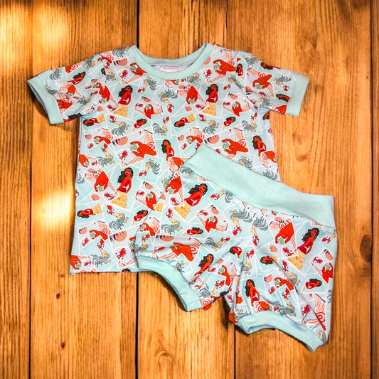 Moana short lounge set 4yr