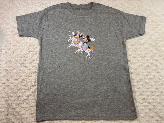 3-4y DTF t-shirts grey mickey minnie