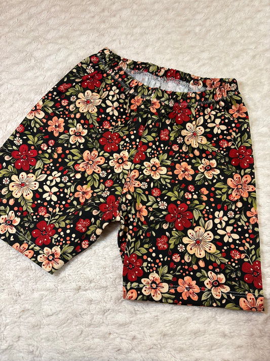 Cycling Shorts 8y black floral