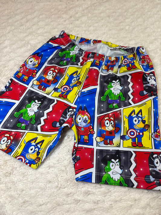 Cycling Shorts 8y marvel bluey