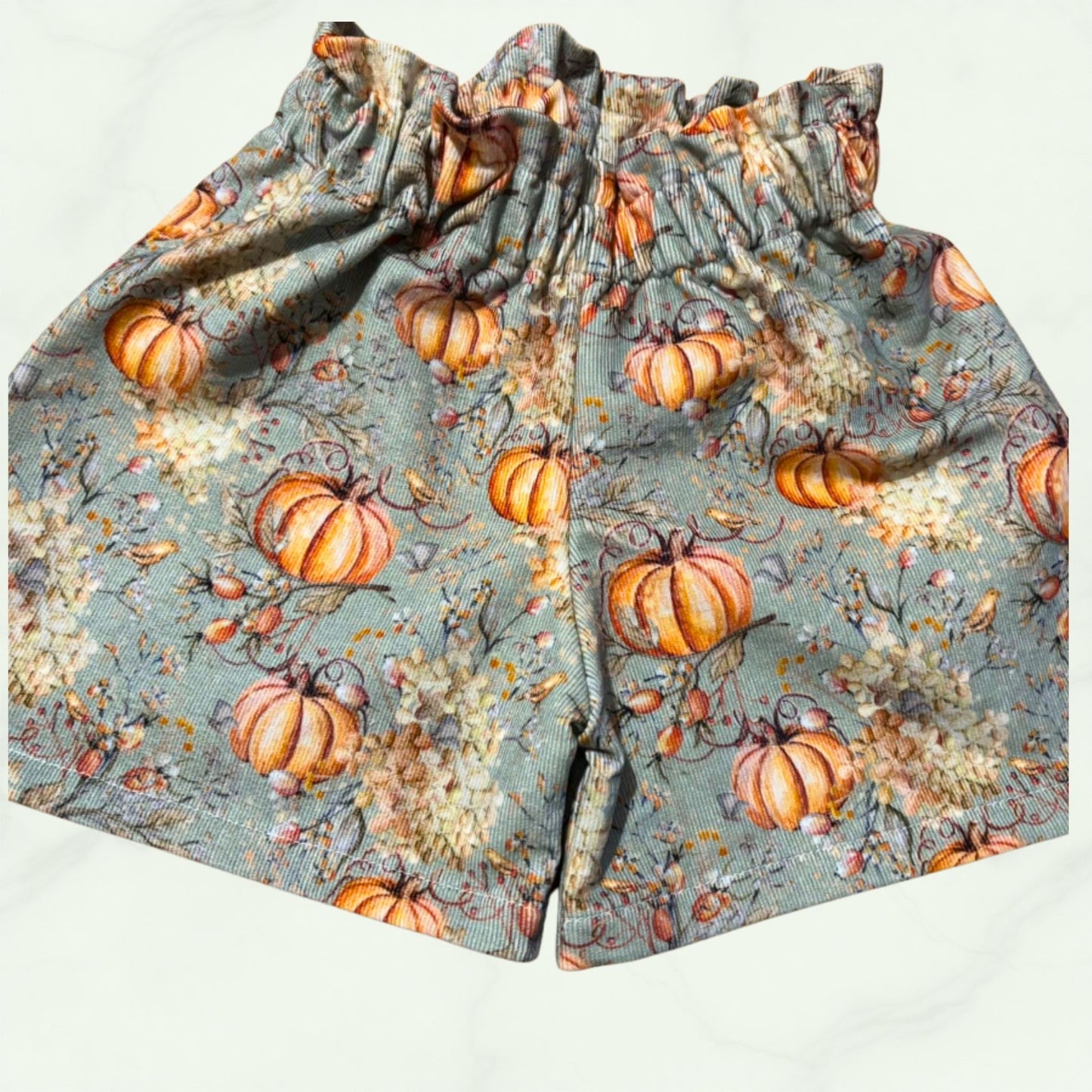 Paper bag waist shorts