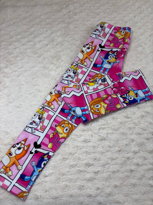 2y Leggings bluey valentines