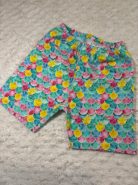Cycling Shorts 5y mermaid scales