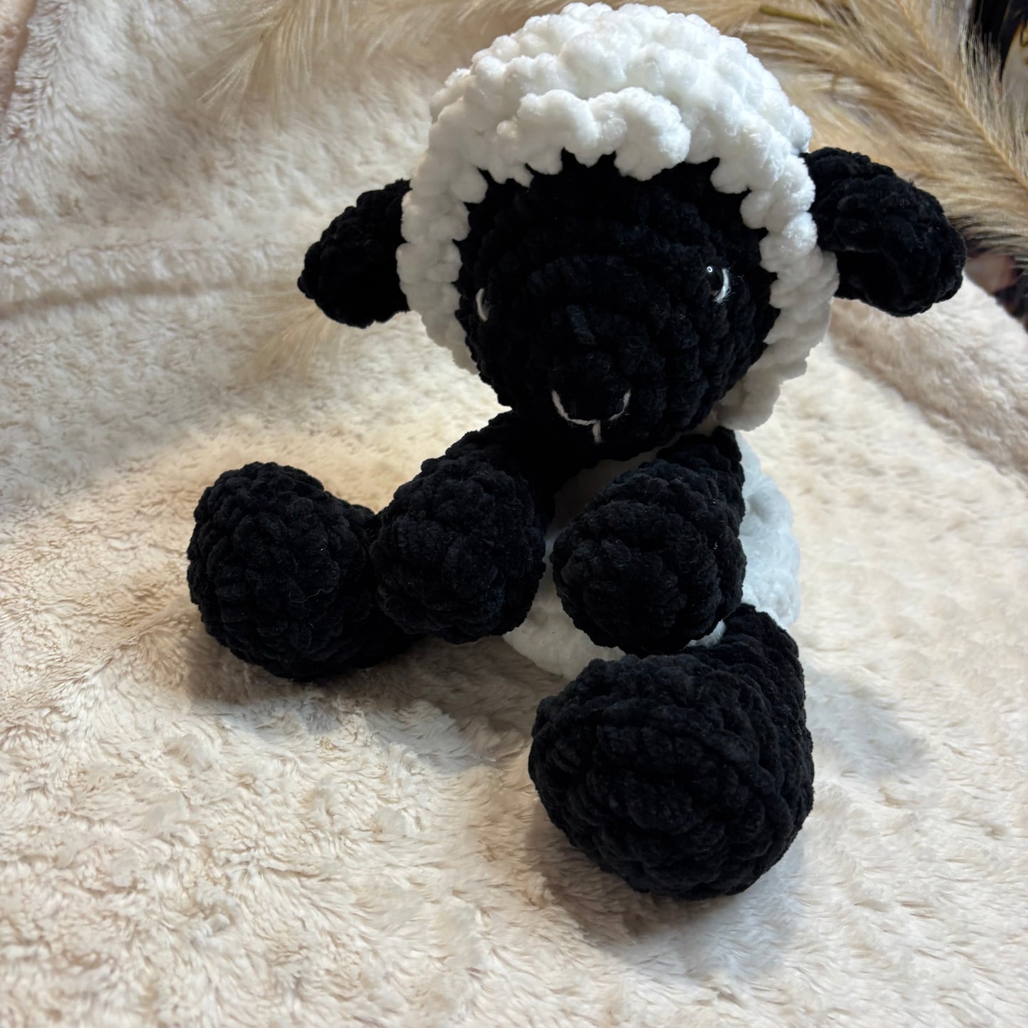 Crocheted lamb
