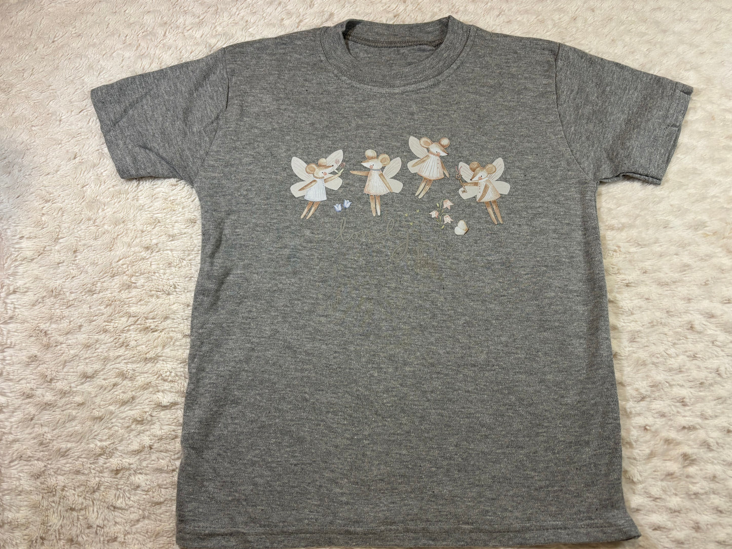 4-5y DTF t-shirts grey 'lovely day'