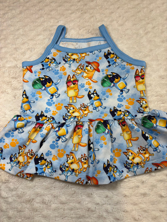 3y peplum cami bluey beach