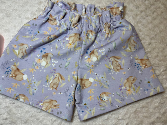 Paper Bag Waist Shorts corduroy 5y floof bunny