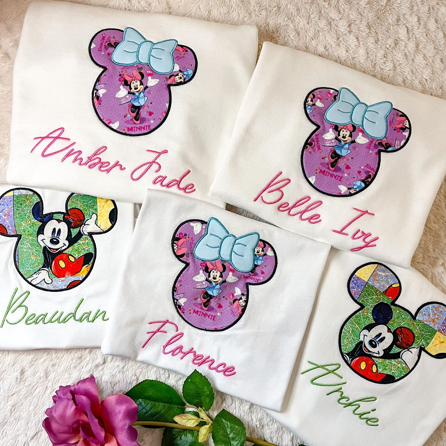 EMBROIDERED MOUSE T-SHIRT