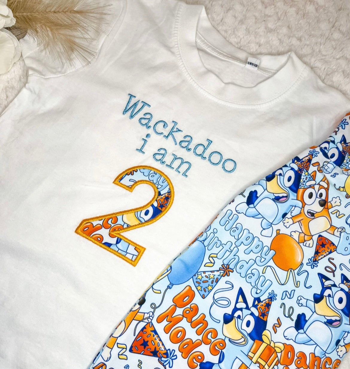 EMBROIDERED BIRTHDAY WACKADOO T-SHIRT